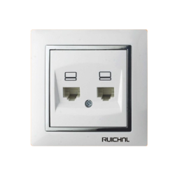 Πρίζα γραμμής δικτύου Ethernet διπλή - RC3616-RJ45 - 674957 Πρίζα γραμμής δικτύου Ethernet διπλή - RC3616-RJ45 - 674957