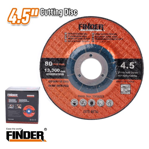 Δίσκος κοπής μετάλλου - 4.5" - T42 - Finder - 195653 Δίσκος κοπής μετάλλου - 4.5" - T42 - Finder - 195653
