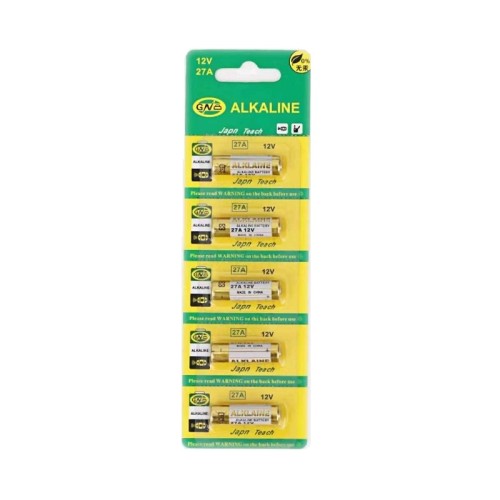 Αλκαλικές μπαταρίες - 27A - 12V - 5pcs - 400024