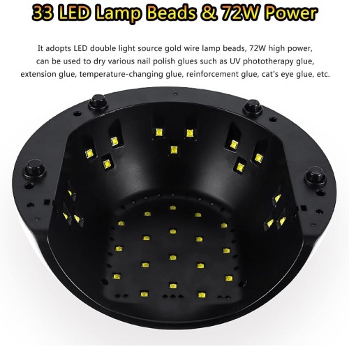 Φουρνάκι νυχιών UV/LED - 9T - 72W - 631170 - White Φουρνάκι νυχιών UV/LED - 9T - 72W - 631170 - White
