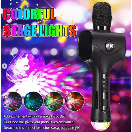 Ασύρματο μικρόφωνο Karaoke με ηχείο - M10 - 961867 - Red