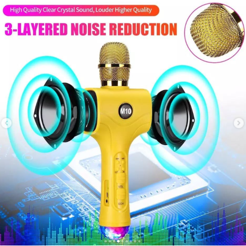 Ασύρματο μικρόφωνο Karaoke με ηχείο - M10 - 961867 - Red