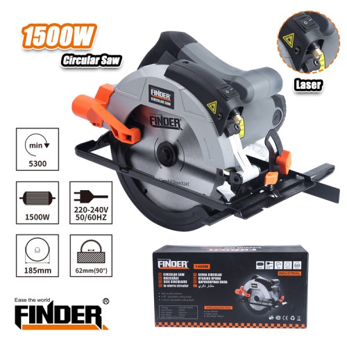 Δισκοπρίονο χειρός - 1500W - 185 - Finder - 197227 Δισκοπρίονο χειρός - 1500W - 185 - Finder - 197227