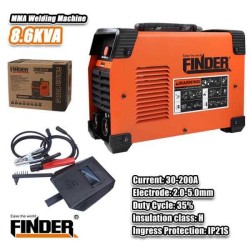 Μηχάνημα ηλεκτροκόλλησης - Inverter - IGBT - MMA - 250Α - Finder - 197222