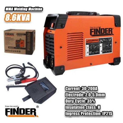 Μηχάνημα ηλεκτροκόλλησης - Inverter - IGBT - MMA - 250Α - Finder - 197222