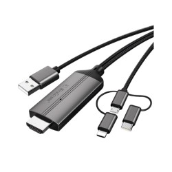 Καλώδιο USB σε HDTV - 3in1 - LD36 - Mirascreen - 884508 Καλώδιο USB σε HDTV - 3in1 - LD36 - Mirascreen - 884508