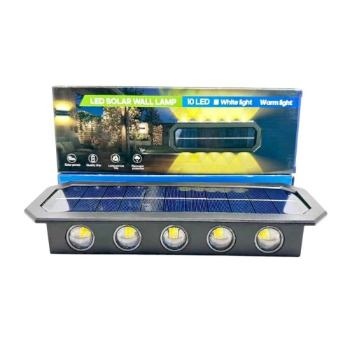 Ηλιακό φωτιστικό τοίχου LED - 1082-10 - 279313 Ηλιακό φωτιστικό τοίχου LED - 1082-10 - 279313