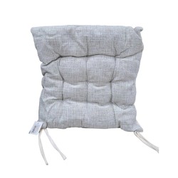 Μαξιλάρι καρέκλας διπλής όψης - 40x40cm - 720190 - White/Grey