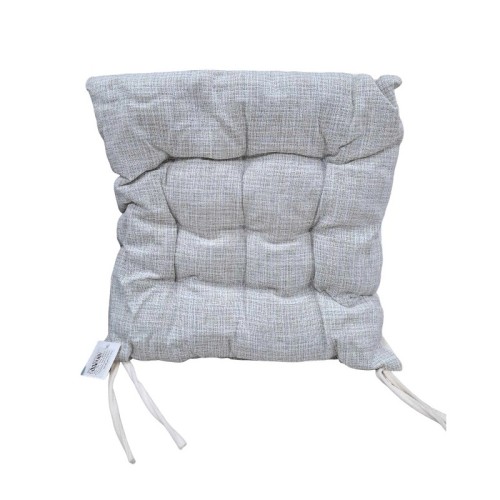 Μαξιλάρι καρέκλας διπλής όψης - 40x40cm - 720190 - White/Grey