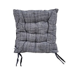 Μαξιλάρι καρέκλας διπλής όψης - 40x40cm - 720190 - Black/Grey