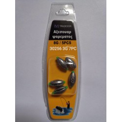 Βαρίδια αλιείας - 5gr - 6pcs - 930257