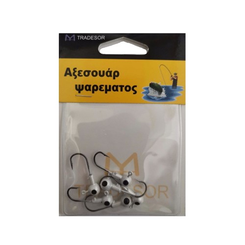 Μολυβοκεφαλές με αγκίστρι - 5gr - 5pcs - 30185 Μολυβοκεφαλές με αγκίστρι - 5gr - 5pcs - 30185