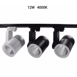 Προβολέας LED τροχιάς για ράγα φωτισμού - 12W - 4000K - 240326 Προβολέας LED τροχιάς για ράγα φωτισμού - 12W - 4000K - 240326