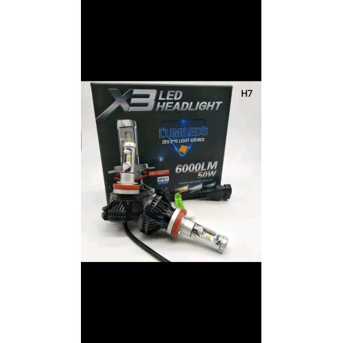 Λάμπες LED - X3 - H7 - 6000lm - 50W - 005655 Λάμπες LED - X3 - H7 - 6000lm - 50W - 005655