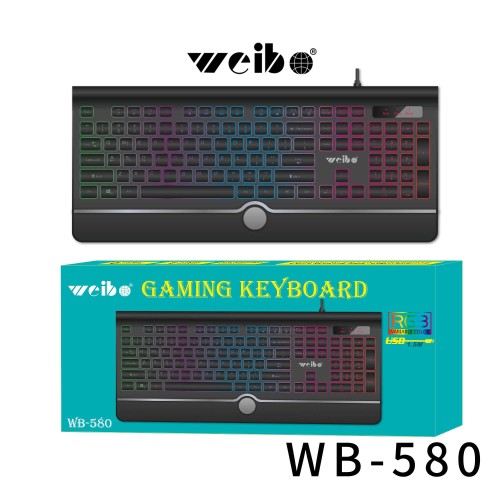 Ενσύρματο πληκτρολόγιο - Weibo - WB-580 - 655808 Ενσύρματο πληκτρολόγιο - Weibo - WB-580 - 655808