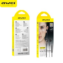 Ενσύρματα ακουστικά - ES-15hi - AWEI - 041522 - Black Ενσύρματα ακουστικά - ES-15hi - AWEI - 041522 - Black