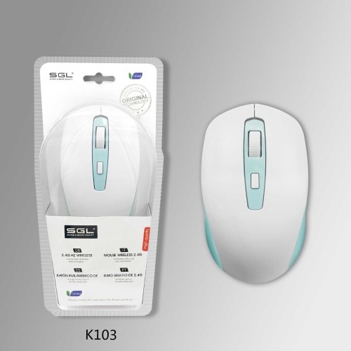 Ασύρματο ποντίκι - K103 - 177272 - White/Blue Ασύρματο ποντίκι - K103 - 177272 - White/Blue