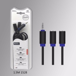Καλώδιο ήχου - 3.5mm male-3.5mm female - 1.5m - 1528 - 196034 Καλώδιο ήχου - 3.5mm male-3.5mm female - 1.5m - 1528 - 196034
