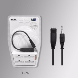 Καλώδιο Jack 3.5mm - Male-Female - 1576 - 194456 Καλώδιο Jack 3.5mm - Male-Female - 1576 - 194456