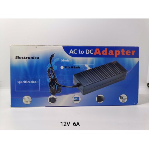 Τροφοδοτικό AC/DC - 12V 6A - 72W - 235724 Τροφοδοτικό AC/DC - 12V 6A - 72W - 235724