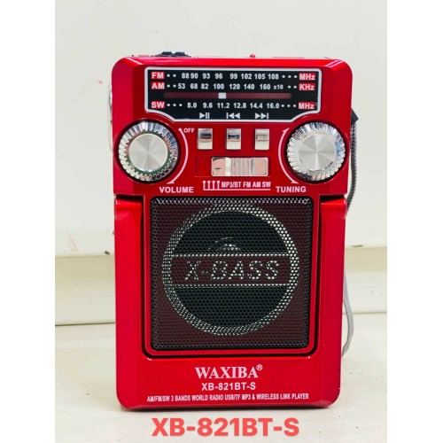 Επαναφορτιζόμενο ραδιόφωνο - XB-821-BT - 108211 Επαναφορτιζόμενο ραδιόφωνο - XB-821-BT - 108211