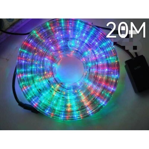 Χριστουγεννιάτικος φωτοσωλήνας LED - 20m - RGB - 210320 Χριστουγεννιάτικος φωτοσωλήνας LED - 20m - RGB - 210320