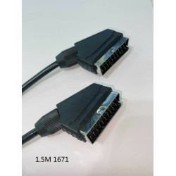 Καλώδιο Scart - 1.5m - Male/Male - 1671 - 196302 Καλώδιο Scart - 1.5m - Male/Male - 1671 - 196302