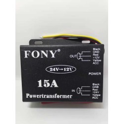 Μετασχηματιστής και μετατροπέας τάσης - 24V σε 12V - 15A - 000477