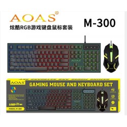 Ενσύρματο πληκτρολόγιο και ποντίκι - M300 - AOAS - 651237