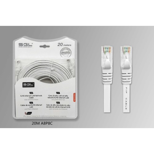 Καλώδιο δικτύου – Ethernet – 20m - A8P8 - 196444 Καλώδιο δικτύου – Ethernet – 20m - A8P8 - 196444