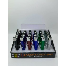 Φακός LED & Laser - 2 in 1 - 24pcs - 232221