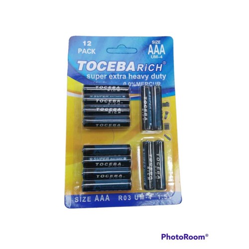 Μπαταρίες ΑΑΑ – UM-4 – 1.5V - 12pcs – 400093 Μπαταρίες ΑΑΑ – UM-4 – 1.5V - 12pcs – 400093