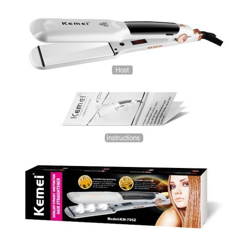 Ισιωτική μαλλιών με ατμό - KM-7062 - Kemei