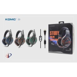 Ενσύρματα ακουστικά Gaming - E9 - KOMC - 302971 - Blue Ενσύρματα ακουστικά Gaming - E9 - KOMC - 302971 - Blue