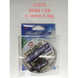 Πετονιά ψαρέματος - 200m - 1.0 - 0.16mm - 5.3kg - 121575 Πετονιά ψαρέματος - 200m - 1.0 - 0.16mm - 5.3kg - 121575