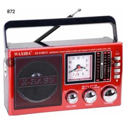 Επαναφορτιζόμενο ραδιόφωνο - XB-872BT-C - 108723 - Red