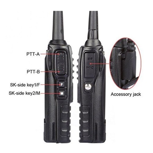 Φορητός πομποδέκτης – UHF/VHF – 5W – UV82 – Baofeng – 463082 Φορητός πομποδέκτης – UHF/VHF – 5W – UV82 – Baofeng – 463082
