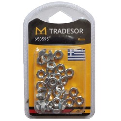 Σετ 30Χ - Παξιμάδια - 6mm - 658595 Σετ 30Χ - Παξιμάδια - 6mm - 658595