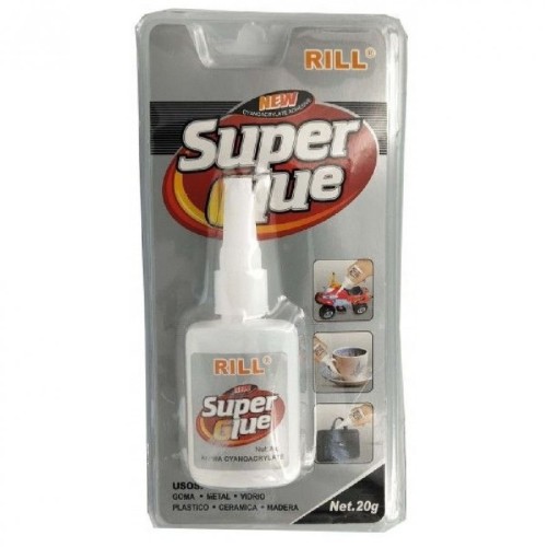 Κυανοακρυλική κόλλα ισχυρής δράσης - 20gr - RL9200 - Super Glue Rill – 669206 Κυανοακρυλική κόλλα ισχυρής δράσης - 20gr - RL9200 - Super Glue Rill – 669206