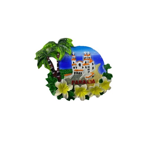 Tουριστικό μαγνητάκι Souvenir – Σετ 12pcs - Resin Magnet - Paralia - 678118