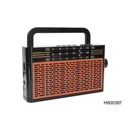 Επαναφορτιζόμενο ραδιόφωνο Retro - M8003BT - 080034