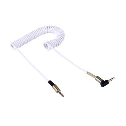 Καλώδιο ήχου σπιράλ - ET-AUX23 - Jack 3.5mm - 880165 - White Καλώδιο ήχου σπιράλ - ET-AUX23 - Jack 3.5mm - 880165 - White