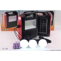 Επαναφορτιζόμενο ηλιακό σύστημα φωτισμού με ηχείο - SY-108 - 884164 Επαναφορτιζόμενο ηλιακό σύστημα φωτισμού με ηχείο - SY-108 - 884164