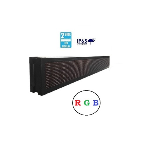 Πινακίδα LED – Διπλής όψης – RGB – 167cm×23cm - IP67