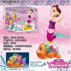 Ηλεκτρονικό ψαράκι με γοργόνα - qf05-5 - 245638