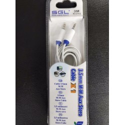 Καλώδιο ήχου - 3.5mm Jack σε AUX - CT412 - 3m - 122074 Καλώδιο ήχου - 3.5mm Jack σε AUX - CT412 - 3m - 122074