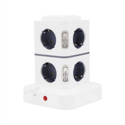 Κάθετο πολύπριζο 8 θέσεων με διακόπτες - Σούκο - 3m - RC-G8P - 008039 Κάθετο πολύπριζο 8 θέσεων με διακόπτες - Σούκο - 3m - RC-G8P - 008039