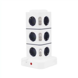 Κάθετο πολύπριζο 12 θέσεων με διακόπτες - Σούκο - 3m - RC-G12P - 012036 Κάθετο πολύπριζο 12 θέσεων με διακόπτες - Σούκο - 3m - RC-G12P - 012036