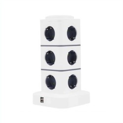 Κάθετο πολύπριζο 12 θέσεων - Σούκο - 2USB - 3m - RC-G12P - 012135 Κάθετο πολύπριζο 12 θέσεων - Σούκο - 2USB - 3m - RC-G12P - 012135