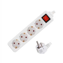 Πολύπριζο 4 θέσεων με διακόπτη - Σούκο - ST-GB04SU - 5m - 041152 Πολύπριζο 4 θέσεων με διακόπτη - Σούκο - ST-GB04SU - 5m - 041152